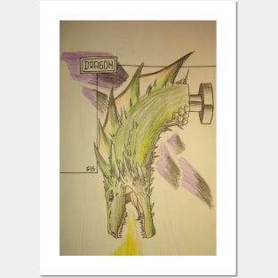 Dragon as Right Arm Posters and Art